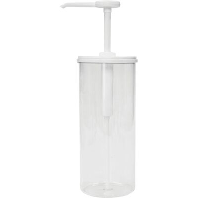 Schneider Dosierspender rund; 2200 ml, 12x12x17x26.5 cm (LxBxØxH); weiß Schneider Dosierspender rund; 2200 ml, 12x12x17x26.5 cm (LxBxØxH); weiß