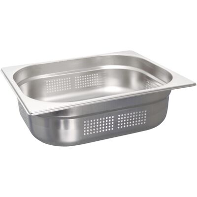 Schneider Behälter GN 1/2 Edelstahl gelocht; GN 1/2, 5900 ml, 10 cm (T); edelstahl Schneider Behälter GN 1/2 Edelstahl gelocht; GN 1/2, 5900 ml, 10 cm (T); edelstahl