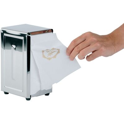 APS Serviettenhalter; 12x9.5x18.5 cm (LxBxH); silber; rechteckig APS Serviettenhalter; 12x9.5x18.5 cm (LxBxH); silber; rechteckig
