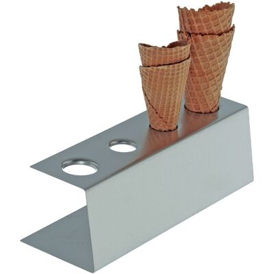 Schneider Eistütenhalter; 27x9.5x8.5 cm (LxBxH); edelstahl Schneider Eistütenhalter; 27x9.5x8.5 cm (LxBxH); edelstahl