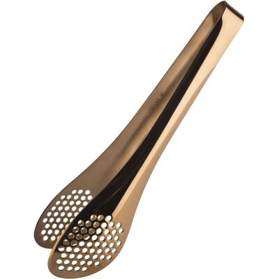 APS Universalzange, Edelstahl, perforiert; 5x2x25 cm (LxBxH); kupfer; rechteckig APS Universalzange, Edelstahl, perforiert; 5x2x25 cm (LxBxH); kupfer; rechteckig