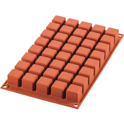 Schneider Silikonbackform Kubus Mini; 13.5 ml, 30x17.5x2.4 cm (LxBxH); rot Schneider Silikonbackform Kubus Mini; 13.5 ml, 30x17.5x2.4 cm (LxBxH); rot