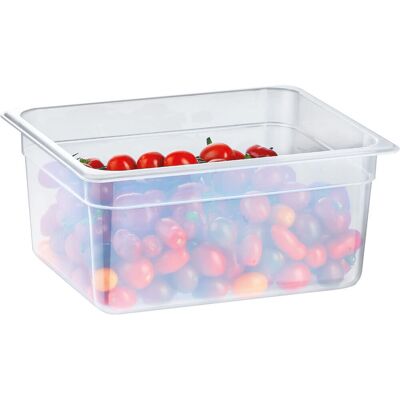Stalgast Gastronormbehälter Serie Buffet von Stalgast, GN 1/1, H 65 mm; GN 1/2, 8.5 ml, 26.5x32.5 cm (BxT); transparent Stalgast Gastronormbehälter Serie Buffet von Stalgast, GN 1/1, H 65 mm; GN 1/2, 8.5 ml, 26.5x32.5 cm (BxT); transparent