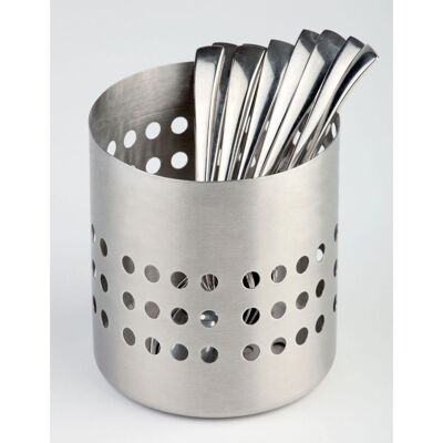 APS Besteckbehälter, Edelstahl matt poliert; 10x10x10x10 cm (LxBxØxH); silber APS Besteckbehälter, Edelstahl matt poliert; 10x10x10x10 cm (LxBxØxH); silber