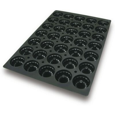 Schneider Silikonbackform Gugelhupf; 90 ml, 60x40x7.2x3.5 cm (LxBxØxH); schwarz Schneider Silikonbackform Gugelhupf; 90 ml, 60x40x7.2x3.5 cm (LxBxØxH); schwarz