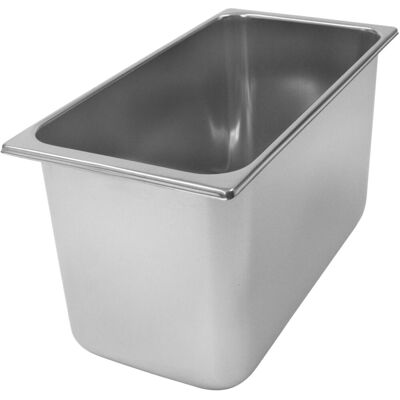 Schneider Eisbehälter; 33x16.5x18 cm (LxBxH); edelstahl Schneider Eisbehälter; 33x16.5x18 cm (LxBxH); edelstahl