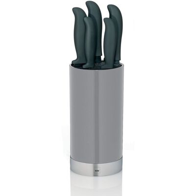 kela Messerblock Acida PP-Kunststoff grau 34,5cm 11cmØ; 11x34.5 cm (ØxH); grau; rund kela Messerblock Acida PP-Kunststoff grau 34,5cm 11cmØ; 11x34.5 cm (ØxH); grau; rund