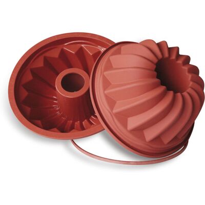 Schneider Silikonbackform Gugelhupf; 20x9 cm (ØxH); rot; rund Schneider Silikonbackform Gugelhupf; 20x9 cm (ØxH); rot; rund