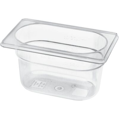 Schneider Behälter GN 1/9 Polycarbonat; GN 1/9, 10 cm (T); transparent Schneider Behälter GN 1/9 Polycarbonat; GN 1/9, 10 cm (T); transparent