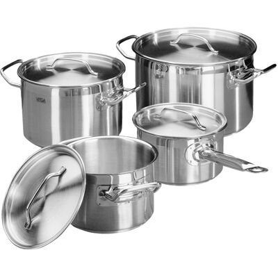 VEGA Kochtopf-Set Professional 8-teilig; silber VEGA Kochtopf-Set Professional 8-teilig; silber