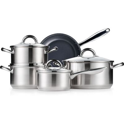 Stalgast Kochgeschirr-Set, 9-teilig; silber Stalgast Kochgeschirr-Set, 9-teilig; silber