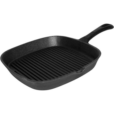 Stalgast Grillpfanne aus Gusseisen, gerillt; 23x3.5 cm (BxH); schwarz Stalgast Grillpfanne aus Gusseisen, gerillt; 23x3.5 cm (BxH); schwarz
