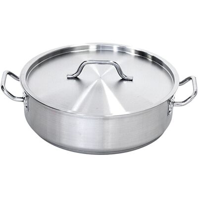 Stalgast Edelstahl Bratentopf mit Deckel; 11200 ml, 36x11 cm (ØxH); silber Stalgast Edelstahl Bratentopf mit Deckel; 11200 ml, 36x11 cm (ØxH); silber