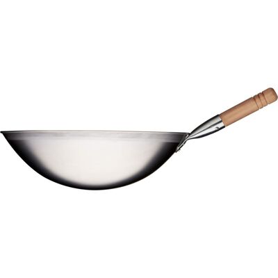 Stalgast Wok aus Kohlenstoffstahl; 40x12 cm (ØxH); silber Stalgast Wok aus Kohlenstoffstahl; 40x12 cm (ØxH); silber