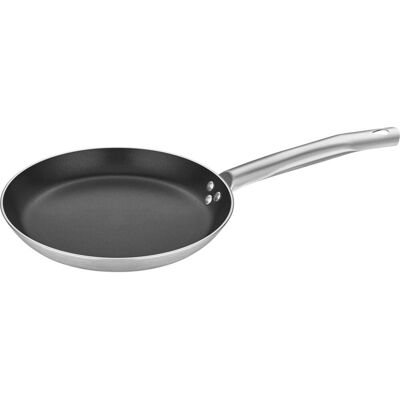 Stalgast Crêpes-Pfanne aus Aluminium mit Antihaftbeschichtung, Serie OnSet; 900 ml, 24x2.8 cm (ØxH); silber Stalgast Crêpes-Pfanne aus Aluminium mit Antihaftbeschichtung, Serie OnSet; 900 ml, 24x2.8 cm (ØxH); silber