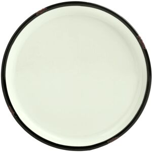Vega Teller - Bianco Crema/Nero - Retro-Design, Stapelbar, Mikrowellengeeignet - Plate Vega Teller - Bianco Crema/Nero - Retro-Design, Stapelbar, Mikrowellengeeignet - Plate