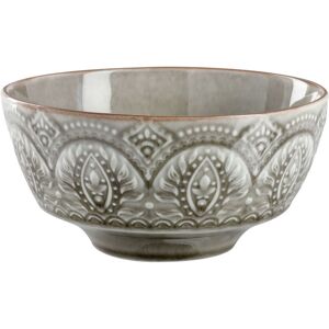 PULSIVA Vintage Relief Graue Keramikschale - Schalen PULSIVA Vintage Relief Graue Keramikschale - Schalen