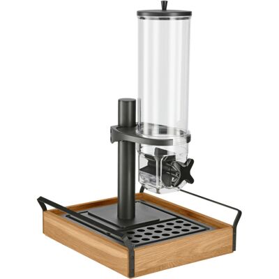 VEGA Müslispender Esino einfach 1/2; GN 1/2, 35.4x38.6x56.2 cm (LxBxH); eiche/schwarz; rechteckig VEGA Müslispender Esino einfach 1/2; GN 1/2, 35.4x38.6x56.2 cm (LxBxH); eiche/schwarz; rechteckig