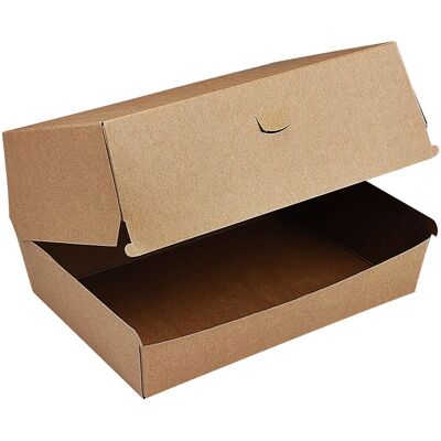 WIMEX Braune fettbeständige Hamburgerbox - Lebensmittelverpackung WIMEX Braune fettbeständige Hamburgerbox - Lebensmittelverpackung