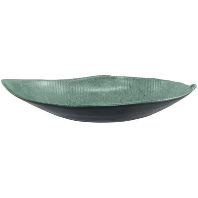 VEGA Schale Tuska blattförmig; 1450 ml, 37.8x22.9x7.2 cm (LxBxH); grün/grau; 4 Stück / Pack VEGA Schale Tuska blattförmig; 1450 ml, 37.8x22.9x7.2 cm (LxBxH); grün/grau; 4 Stück / Pack
