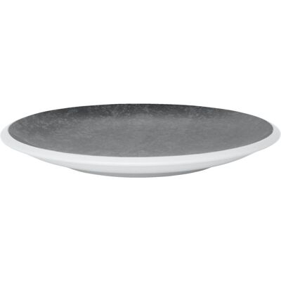WMF Teller coup flach Synergy Dark Rock; 21x9 cm (ØxH); weiß/anthrazit; rund; 6 Stück / Pack WMF Teller coup flach Synergy Dark Rock; 21x9 cm (ØxH); weiß/anthrazit; rund; 6 Stück / Pack