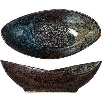 Cosy & Trendy Schüssel Black yoru oval; 90 ml, 16x8x5 cm (LxBxH); schwarz/blau; 6 Stück / Pack Cosy & Trendy Schüssel Black yoru oval; 90 ml, 16x8x5 cm (LxBxH); schwarz/blau; 6 Stück / Pack