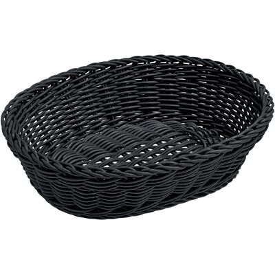 VEGA Korb Igato oval; 25x19x6.5 cm (LxBxH); schwarz; oval; 2 Stück / Pack VEGA Korb Igato oval; 25x19x6.5 cm (LxBxH); schwarz; oval; 2 Stück / Pack