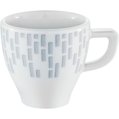 WMF Espresso Tasse Synergy Geometric; 90 ml, 8.5x6 cm (ØxH); weiß/blau; 6 Stück / Pack WMF Espresso Tasse Synergy Geometric; 90 ml, 8.5x6 cm (ØxH); weiß/blau; 6 Stück / Pack