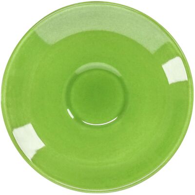 PULSIVA Espresso-Untertasse Joy 2.0; 12.5 cm (Ø); grün; rund; 6 Stück / Pack PULSIVA Espresso-Untertasse Joy 2.0; 12.5 cm (Ø); grün; rund; 6 Stück / Pack