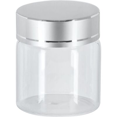 VEGA Glasbehälter Aurelia; 50 ml, 4.7x5 cm (ØxH); grau/transparent; zylinderförmig; 6 Stück / Pack VEGA Glasbehälter Aurelia; 50 ml, 4.7x5 cm (ØxH); grau/transparent; zylinderförmig; 6 Stück / Pack
