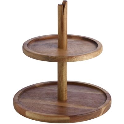 Vega Kara Holz-Tortenständer - Akazie - 25.4x27.1 cm Vega Kara Holz-Tortenständer - Akazie - 25.4x27.1 cm