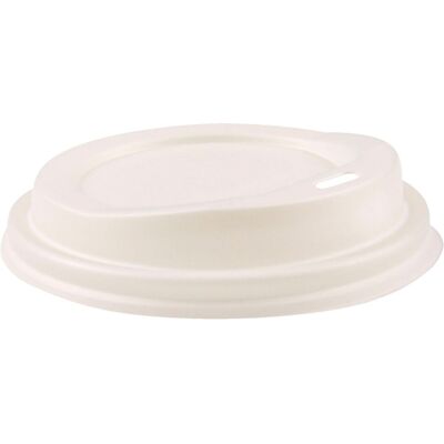 NATUREStar CPLA-Deckel für Trinkbecher; 8 cm (Ø); weiß; 50 Stück / Pack NATUREStar CPLA-Deckel für Trinkbecher; 8 cm (Ø); weiß; 50 Stück / Pack