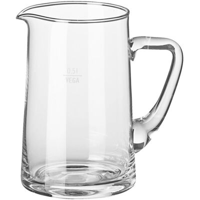VEGA Karaffe Tarik; 680 ml, 7.9x15 cm (ØxH); transparent; rund; 0.5 l Eichstrich, 6 Stück / Pack VEGA Karaffe Tarik; 680 ml, 7.9x15 cm (ØxH); transparent; rund; 0.5 l Eichstrich, 6 Stück / Pack