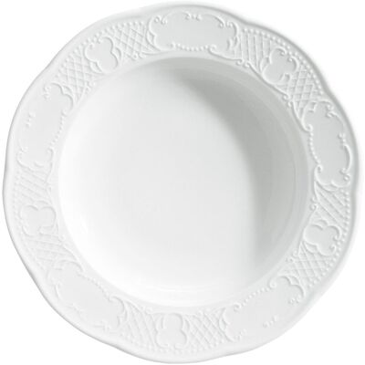 VEGA Teller tief Menuett; 230 ml, 22.5x3.8 cm (ØxH); weiß; rund; 6 Stück / Pack VEGA Teller tief Menuett; 230 ml, 22.5x3.8 cm (ØxH); weiß; rund; 6 Stück / Pack