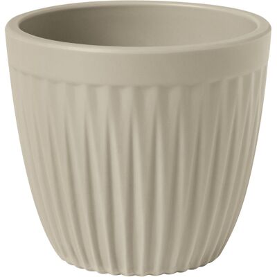 VEGA Kaffee-Obertasse Kanas mit Relief; 210 ml, 8.1x7.1 cm (ØxH); beige; rund; 6 Stück / Pack VEGA Kaffee-Obertasse Kanas mit Relief; 210 ml, 8.1x7.1 cm (ØxH); beige; rund; 6 Stück / Pack