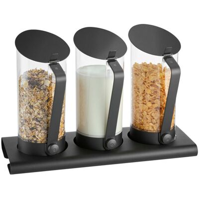 WMF Saft- / Cerealien-Set Buffet WMF Quadro; 29.5x16.7x13.6 cm (LxBxH); schwarz WMF Saft- / Cerealien-Set Buffet WMF Quadro; 29.5x16.7x13.6 cm (LxBxH); schwarz