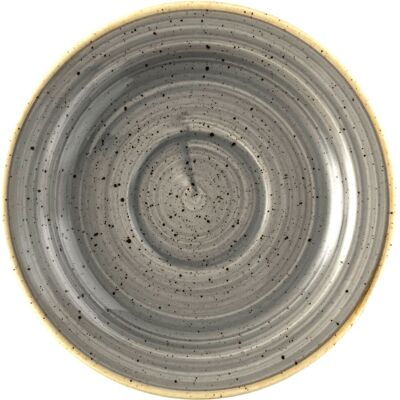 Churchill Untertasse Stonecast Peppercorn; 15 cm (Ø); grau/braun; rund; 12 Stück / Pack Churchill Untertasse Stonecast Peppercorn; 15 cm (Ø); grau/braun; rund; 12 Stück / Pack