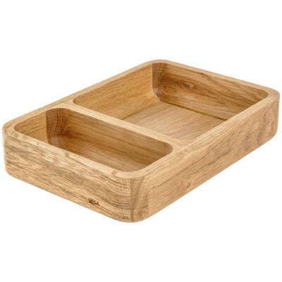 VEGA Schale Fenra geteilt; 29.5x20x6.15 cm (LxBxH); eiche VEGA Schale Fenra geteilt; 29.5x20x6.15 cm (LxBxH); eiche