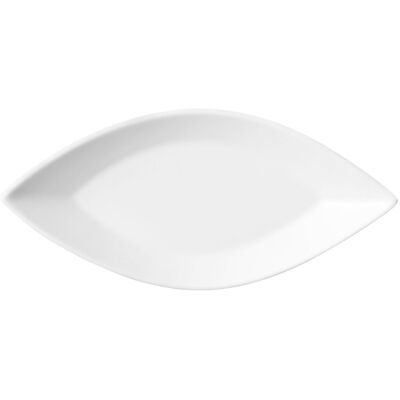 Vega Maldive Blattförmiger Porzellan-Teller - 35,5x18x4 cm Vega Maldive Blattförmiger Porzellan-Teller - 35,5x18x4 cm