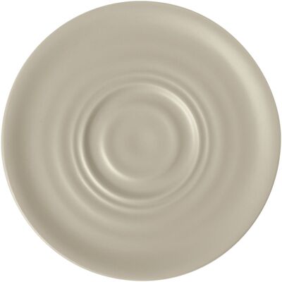 VEGA Kaffee-Untertasse Kanas mit Relief; 14.9x1.7 cm (ØxH); beige; rund; 6 Stück / Pack VEGA Kaffee-Untertasse Kanas mit Relief; 14.9x1.7 cm (ØxH); beige; rund; 6 Stück / Pack