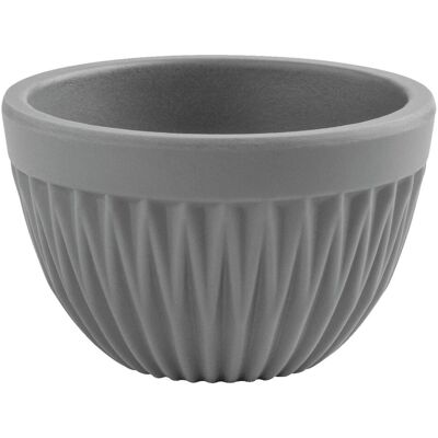 VEGA Mini-Schale Kanas rund mit Relief; 35 ml, 6x3.7 cm (ØxH); grau; quadratisch; 6 Stück / Pack VEGA Mini-Schale Kanas rund mit Relief; 35 ml, 6x3.7 cm (ØxH); grau; quadratisch; 6 Stück / Pack