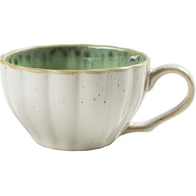 VEGA Kaffee-Obertasse Flora; 200 ml, 9.1x5.5 cm (ØxH); grün/beige; 6 Stück / Pack VEGA Kaffee-Obertasse Flora; 200 ml, 9.1x5.5 cm (ØxH); grün/beige; 6 Stück / Pack