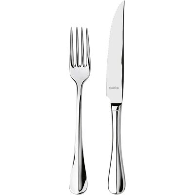 PULSIVA Steakbesteck-Set Paris 24-teilig; silber, Griff silber; 12 Set / Pack PULSIVA Steakbesteck-Set Paris 24-teilig; silber, Griff silber; 12 Set / Pack
