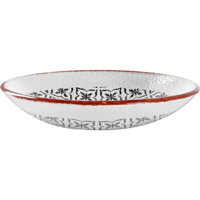 Vega Edora Glaskugel - 2000ml, 18,5cm, Weiß/Schwarz - Schüssel Vega Edora Glaskugel - 2000ml, 18,5cm, Weiß/Schwarz - Schüssel