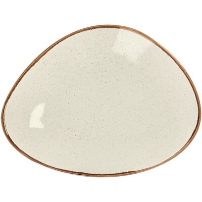 Vega - Piatto Sidina design organico - Beige - 27.5x21 cm - Teller Vega - Piatto Sidina design organico - Beige - 27.5x21 cm - Teller