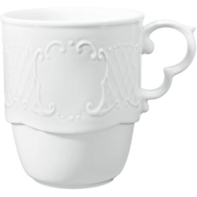 Vega Minuetto Becher - Traditionelles Relief, 300ml, Weiß Vega Minuetto Becher - Traditionelles Relief, 300ml, Weiß