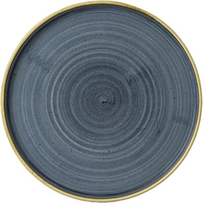 Churchill Teller flach Stonecast Blueberry mit erhöhtem Rand; 26x2 cm (ØxH); blau/braun; rund; 6 Stück / Pack Churchill Teller flach Stonecast Blueberry mit erhöhtem Rand; 26x2 cm (ØxH); blau/braun; rund; 6 Stück / Pack