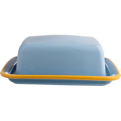 tranquillo Butterdose 'BLUE CANDY'; 17.2x5.2 cm (BxH); blau/gelb tranquillo Butterdose 'BLUE CANDY'; 17.2x5.2 cm (BxH); blau/gelb
