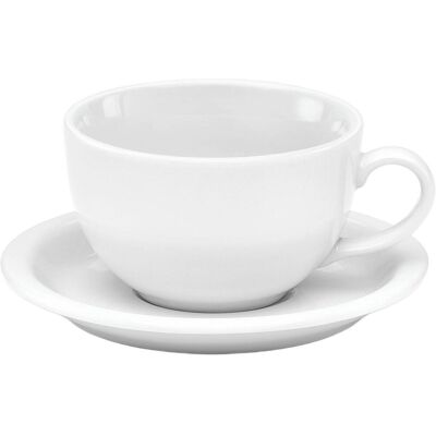 van Well Milchkaffee-Untertasse Amerika, 16,5 cm, van Well; 16.5x2.2 cm (ØxH); weiß; rund; 6 Stück / Pack van Well Milchkaffee-Untertasse Amerika, 16,5 cm, van Well; 16.5x2.2 cm (ØxH); weiß; rund; 6 Stück / Pack