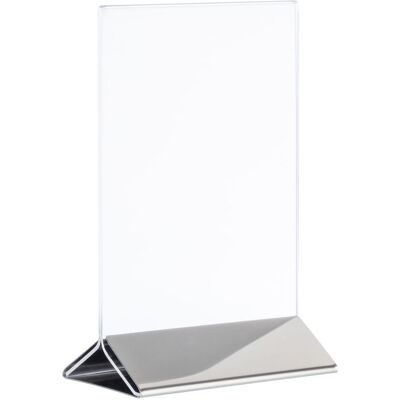 APS Kartenhalter, 2-teilig Edelstahl, Acryl; 21x7x32 cm (LxBxH); transparent/silber APS Kartenhalter, 2-teilig Edelstahl, Acryl; 21x7x32 cm (LxBxH); transparent/silber